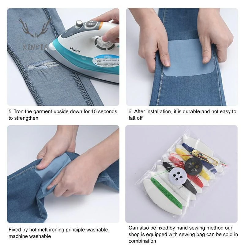 Denim Iron-On Patch - Image 2