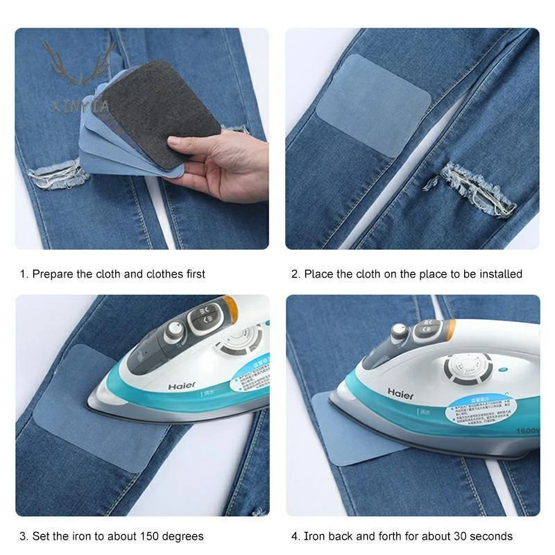 Denim Iron-On Patch - Image 3