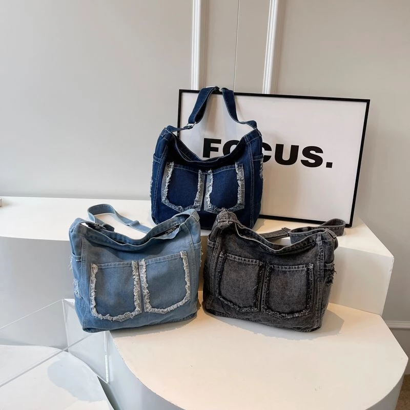 Denim Crossbody Bag