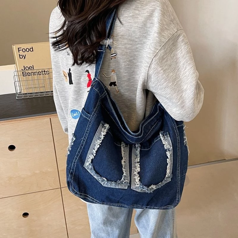 Denim Crossbody Bag - Image 3
